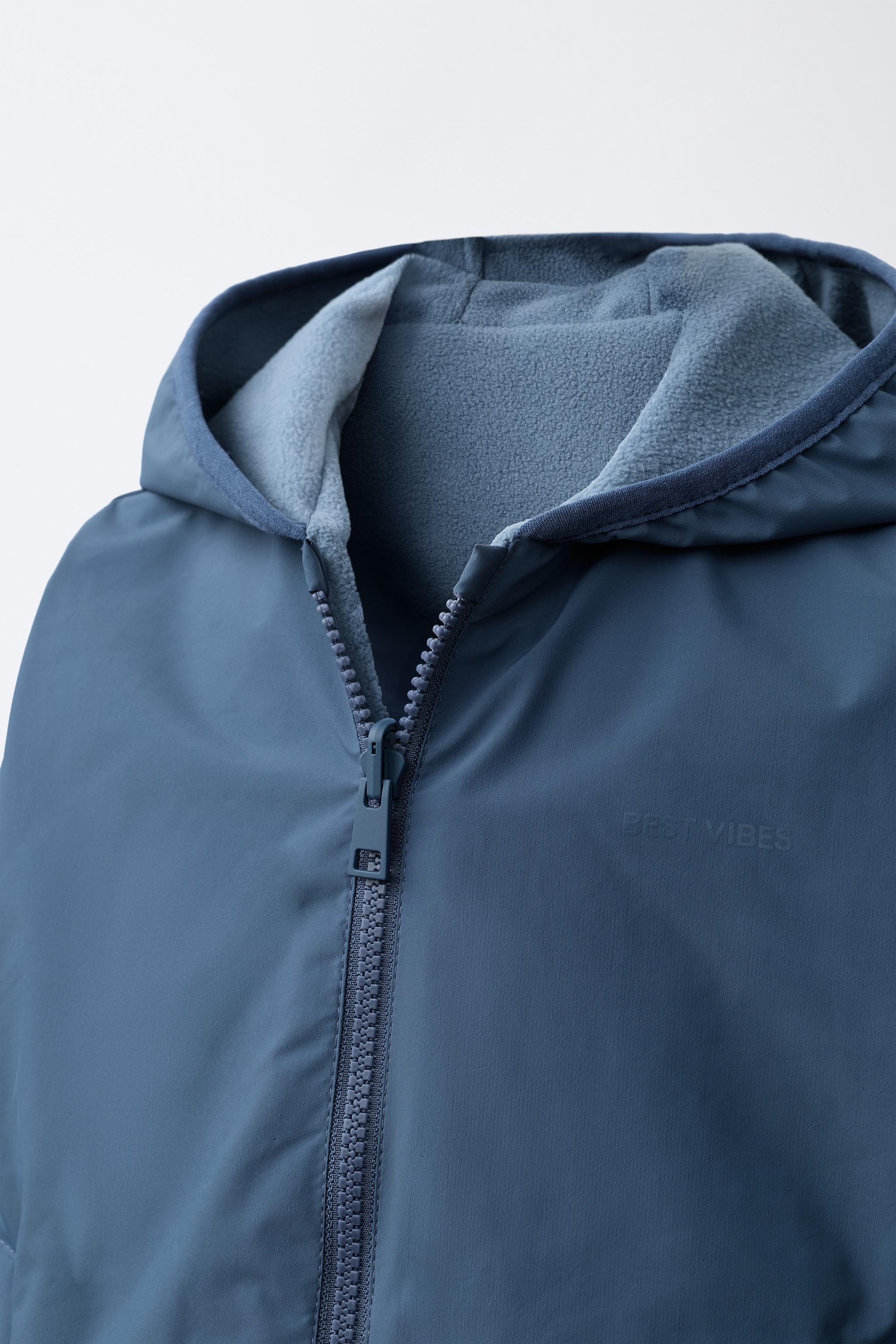 BLOUSON NYLON RÉVERSIBLE POLAIRE